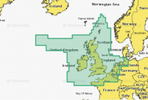 Kaart Large UK, Ireland & Holland - 010-C1350-30