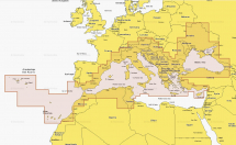 Kaart 43XG Mediterranean & Black Sea MSD - 010-C1351-30