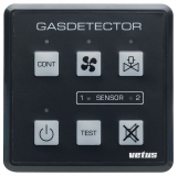 Gas/koolmonoxide detector 12/24V,incl sensor