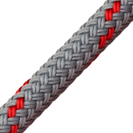 braid on braid 8 mm grijs/rood