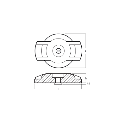 Hydrotab Trim Tab anodes - Anodi per Flaps Hy