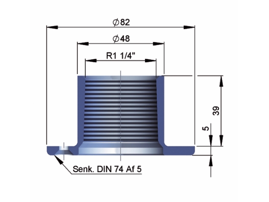 DEKDOP ALU WATER 1 1/4