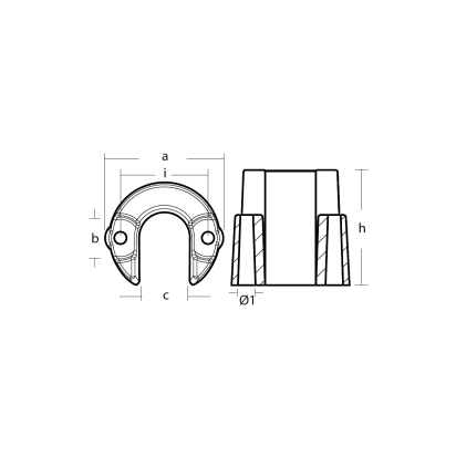 Zinc Yanmar Sterndrive collar for trim