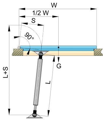 Gasveer AISI 316 240-380mm + aansluitingen