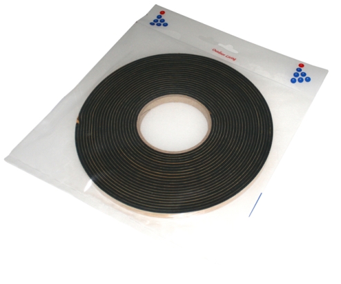 Celrubberstrip zelfklevend 25 x 5 mm