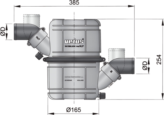 Waterlock heavy duty type NLP40HD