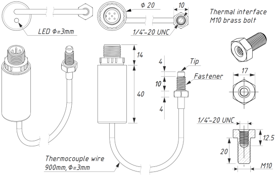 NMEA2000 Uitlaat Gas Sensor