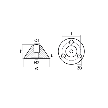 Zinc Flex-o-fold propeller nut