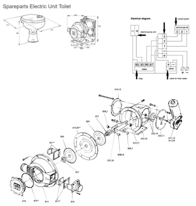 Behuizingklep handlenspomp zwart