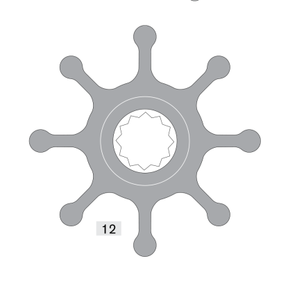 Johnson Pump Impeller 1028BT-1