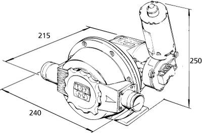 Elektrische lenspomp 12V zwart