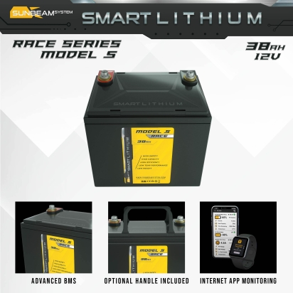 SMART LITHIUM Model S Race 12V 38Ah