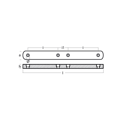 zinc strip for fast boats400x42x20