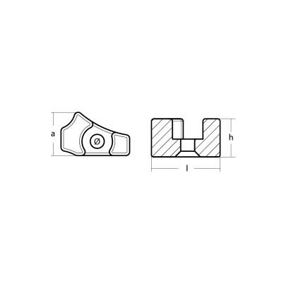 Zinc Parsun small plate for engine