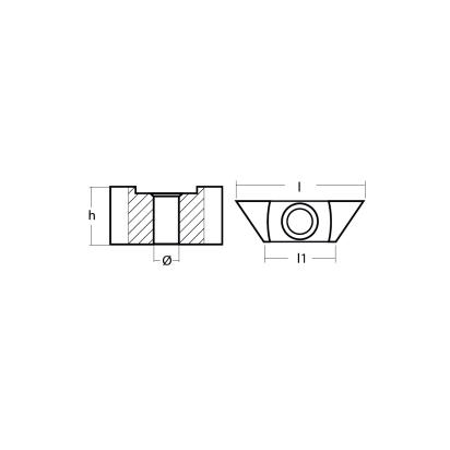 Zinc Parsun engine anode