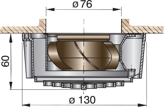 Elektrische vent 12V (0,2A)