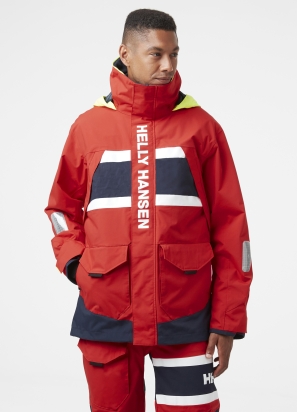 N.L.A. SALT COASTAL JACKET 222 ALERT RED