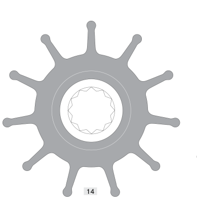 Johnson Pump Impeller 819B