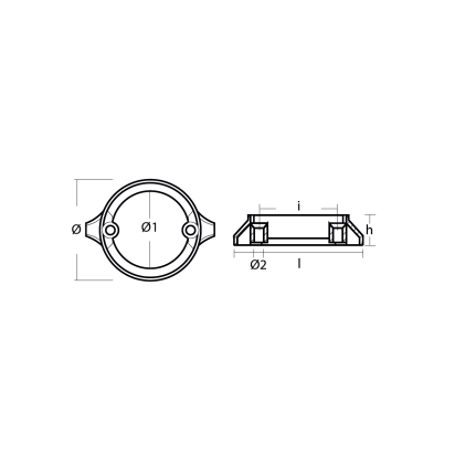 00704BIS Volvo outdrive ring for engine 290 duo prop