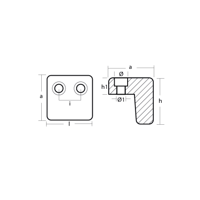 Zinc Volvo bracket for trim 270