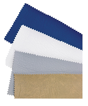 Vinyl klastoel blauw 420 x 460 x 450 mm