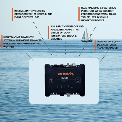 B200 Class B AIS Transceiver 5W