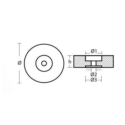 Anode for Stern Ø135mm