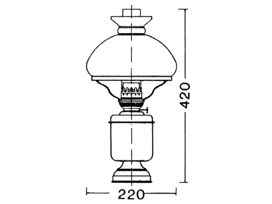 LAMPEGLAS 14 LIGNE X 210MM