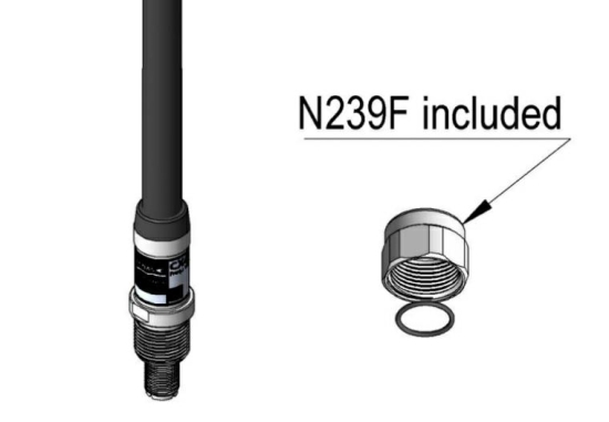 CX4 is an omnidirectional dipole antenna (zwart)