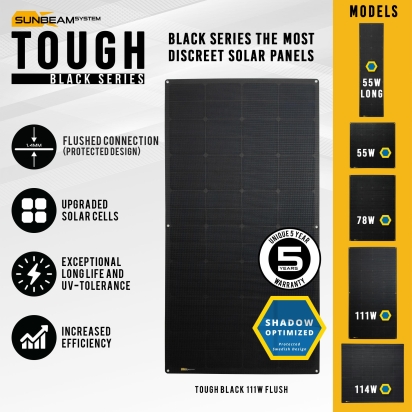 Tough 114W Flush Black