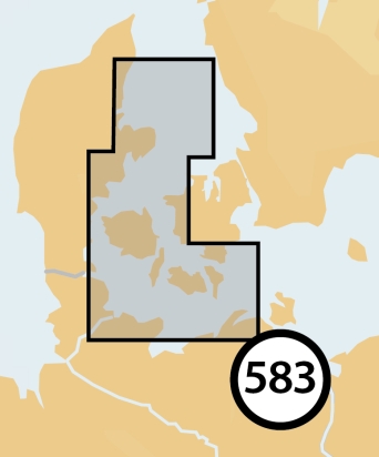 KAART SMALL MSD 5G583S2  Denemarken Langeland-Kleine Belt
