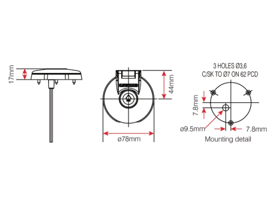 45005199 DECK SWITCH ADAPTOR