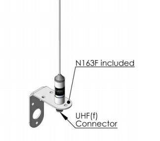 CELmar0-1 VHF omnidirectional sailboat antenna