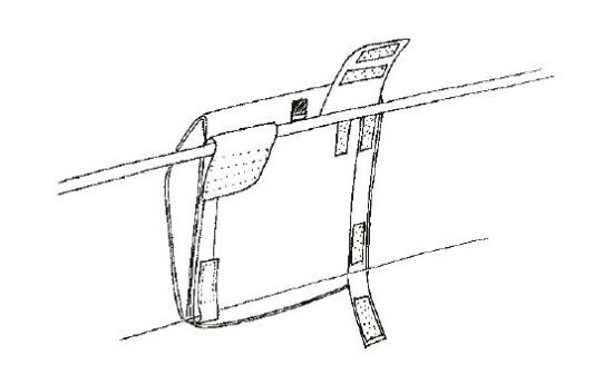 Reling kussen gewatteerd 44 x 42 x 10.5 cm