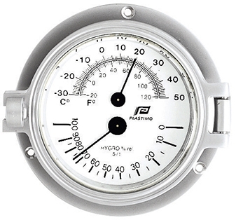 Thermo-Hygrometer 3 inch matverchroomd