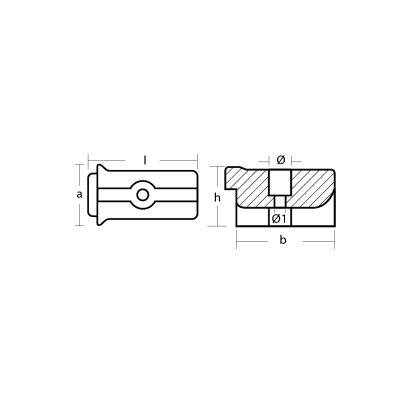 Zinc Volvo block for Sail Drive