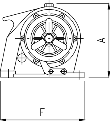 Ankerlier ( Handbediend ) Vertikaal  model Royal  8mm  met verhaalkop