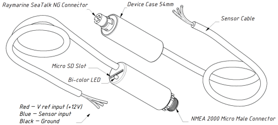 SeaTalkNG Tank niveau adapter