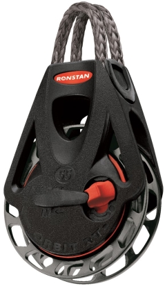 RF56101 Ronstan Orbit 55mm, 1-schijfsblok, ratel, loop