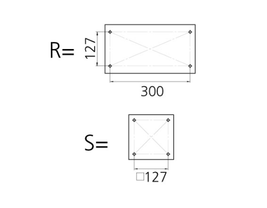 Stoelpoot swivel 300-400, voet Ø228, poot Ø73