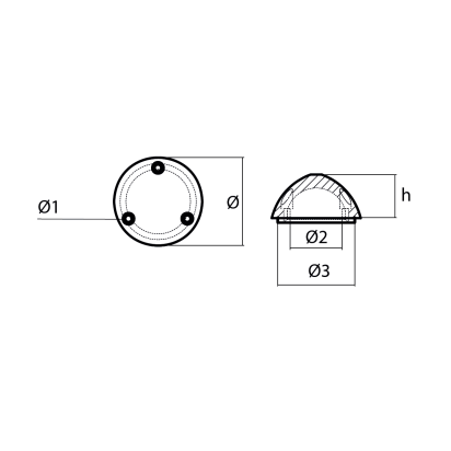 Zinc Variprop propeller nut DF-128/140