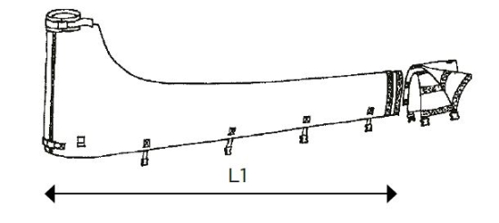 Grootzeilhuik 3 ademend 4.1 meter giek