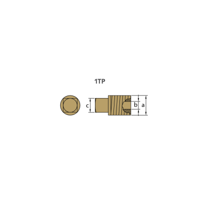 Zinc Volvo brass plug th.1/2''NPT (same as 00713TP)