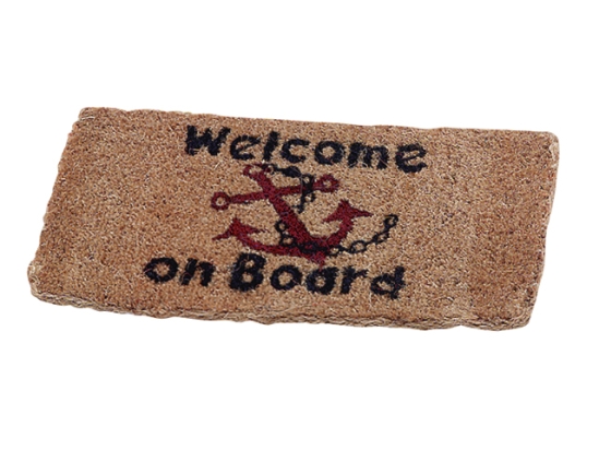 MAT WELCOME ON BOARD 35X7