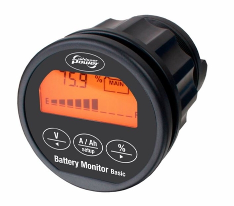 WP-BC Whisper Power Battery Charger 12V/ 60A-3 met WBM Basic Battery Monitor