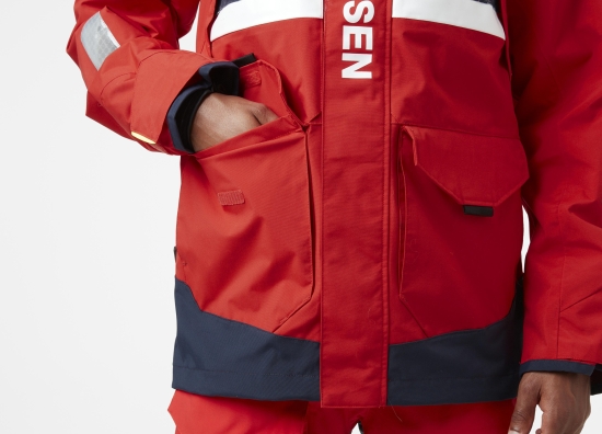 N.L.A. SALT COASTAL JACKET 222 ALERT RED