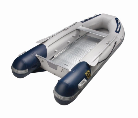 boot Explorer 3,0m. alu deck grijs en blauw