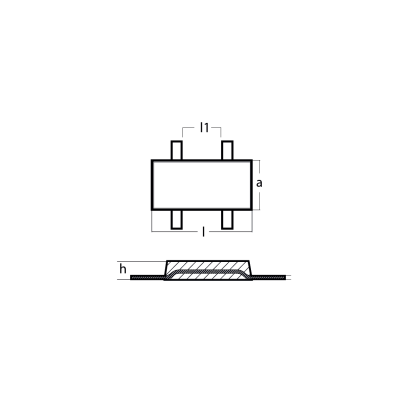 Weld on square anode 10kg with 2 straps