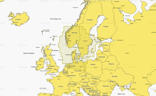 Kaart Large Nav+ 45XG Skagerrak & Kattegat MSD - 010-C1353-30