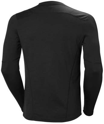 HH LIFA MERINO CREW 990 BLACK